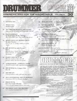 Drummer Issue 30: Contents