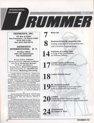Drummer Issue 162: Contents-1