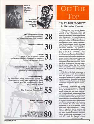 Drummer Issue 166: Contents-2
